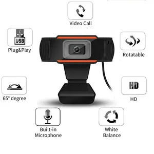 OEM HD 1080p Webcam USB-Computer kamera Eingebautes Mikrofon für PC Laptop CMOS-Bildsensor Verwendetes Produkt - Product Image 6