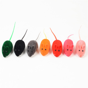 Pet renkli akın peluş fare çiğnemek kauçuk oyuncak köpek çiğneme fare kedi oyuncak gerçekçi fare ses gıcırtılı - Product Image 3