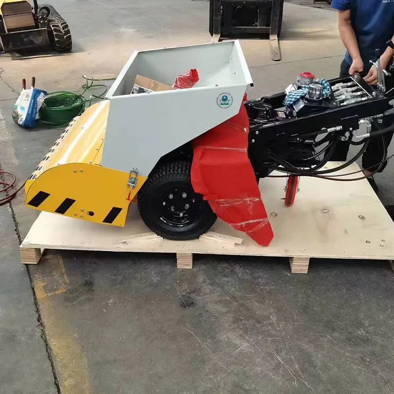 Geçiş hızı 3.2 km/s çin Mini tekerlekli konveyör asfalt finişer satmak için