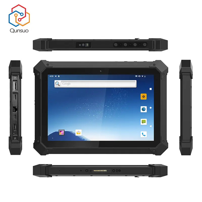 OEM ODM 6GB RAM + 128GB ROM 10 pulgadas 500 NIT pantalla Industrial tableta con micrófono incorporado Android 12 4G LTE RJ45 HDMI Industrial Tablet