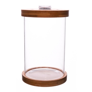 Aquarium Bamboe Board Bodembedekking Aquarium Landschap Glas Cilindrische Bèta Visgevechten Aquarium Groothandel