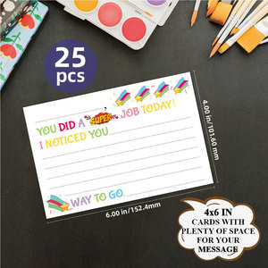 Custom <strong>Teacher</strong> Notes to Parents Happy Mail Postcards Classroom Good Behavior Incentive Motivational Cards to Send Home - Product Image 2