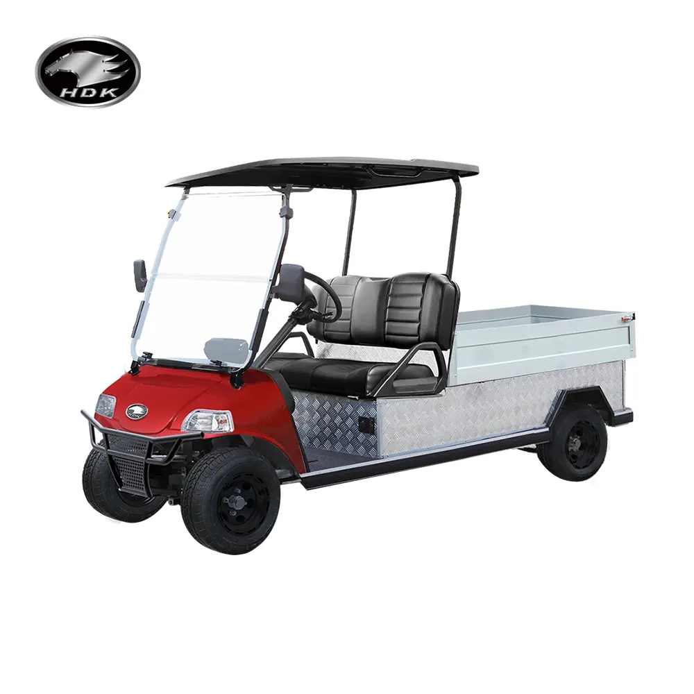 Novo design para venda mini veículo utilitário levantado com caixa de carga 48V bateria de lítio HDK Evolution carrinho de golfe elétrico caminhão