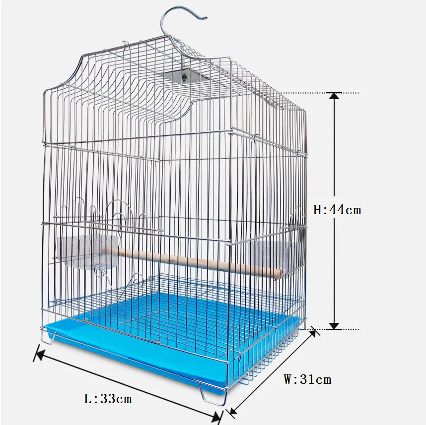 Cage pour perruches à oiseaux, grande taille, en Aluminium, en acier inoxydable, idéale pour les animaux domestiques, vente en gros