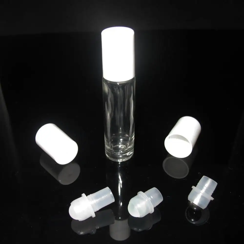 10Ml Rõ Ràng Tinh Dầu Thủy Tinh Cuộn Trên Chai Với Glass Lăn Bóng