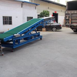 Camión contenedor móvil portátil de 20/40Ft, Correa telescópica de descarga de carga, transportador de rodillos Flexible para transporte de bolsas de cartón - Product Image 3