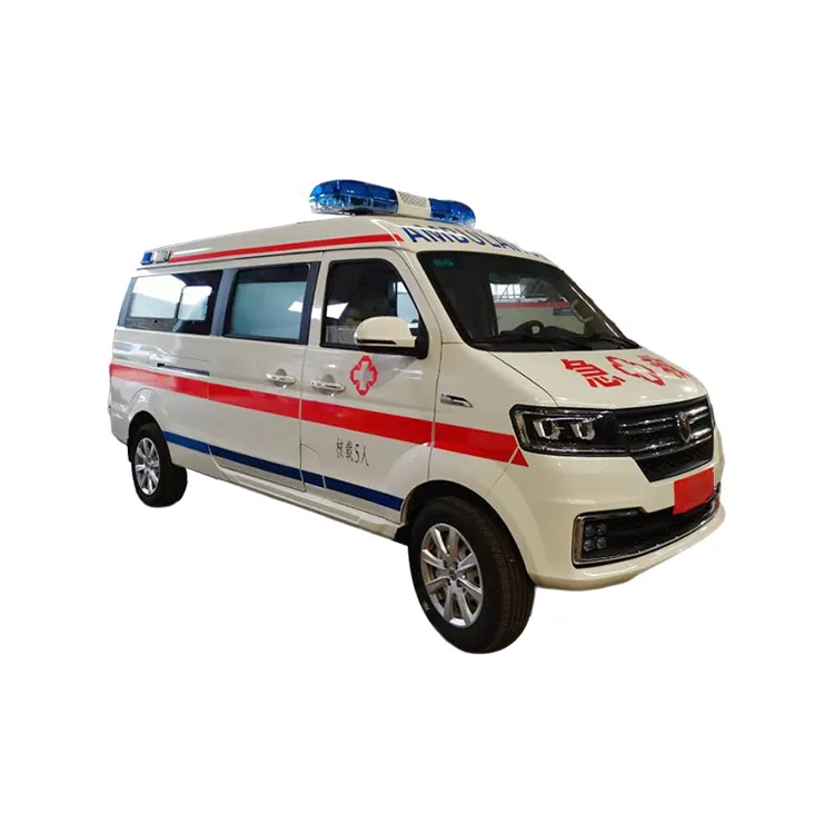 JINBEI HIACE ambulans 4*2 benzinli motor manuel hastane hasta taşıma ambulans araç