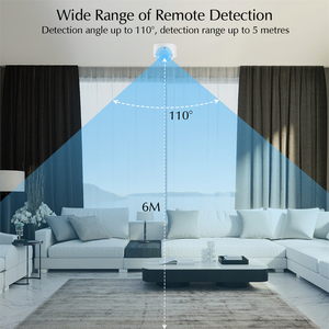 Sensor PIR inalámbrico Zigbee, Detector de movimiento infrarrojo de amplio rango, alarma personal inteligente con funciones de detección remota - Product Image 4