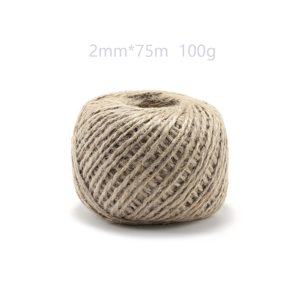 75 m de corde de chanvre double brin de 2 mm