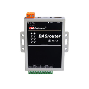 LM BACnet Router 201-B BACnet MS/TP a BACnet IP, 10/100 Ethernet, RS232 RS485, IP50