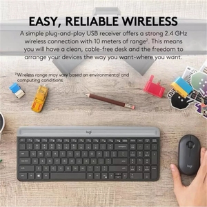 Custom Russian Logitech MK470 Ergonomic Office Pc Mobile Switches RGB <strong>Computer</strong> Laptop Tablet <strong>Wireless</strong> <strong>Keyboard</strong> <strong>Mouse</strong> <strong>Combos</strong> - Product Image 3