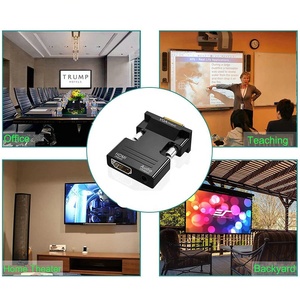 Kabel Häufig verwendetes Zubehör HDMI zu VGA Adapter Konverter Adaptador HDMI zu VGA Konverter mit Audio ausgang