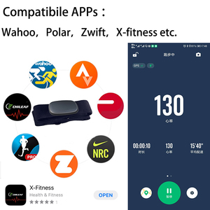 Popüler ürünler 2020 sağlık dedektörü nabız monitörü göğüs kemeri <span class=keywords><strong>kalori</strong></span> kablosuz BLE &amp; ANT + 5.3Khz fitness tracker