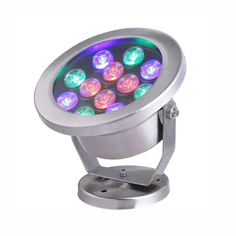 Éclairage de fontaine sous-marine à led pour fontaine, indice IP68, rvb couleur changeante, rgbw DMX/RDM 24v