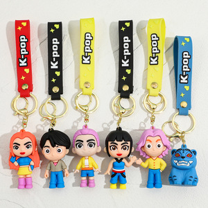 Bán Buôn K-<span class=keywords><strong>POP</strong></span> PVC Keychain Dễ Thương Thần Tượng Vòng Chìa Khóa Túi Trang Trí Người Hâm Mộ Thanh Thiếu Niên Ăn Mặc Thời Trang Hợp Thời Trang K-<span class=keywords><strong>POP</strong></span> Phụ Kiện Quà Tặng - Product Image 2