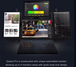 Custom LOGO Full HD Triple <strong>Laptop</strong> Display Screen Extender 13.3 Inch Portable Monitor <strong>with</strong> USB Type-C for <strong>Laptop</strong>