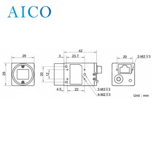 Sony IMX249 <strong>CMOS</strong> <strong>Sensor</strong> 1/1.2&quot; 1920*1200 Global Shutter GigE Vision V2.0 <strong>Interface</strong> Area Scan Scanning Camera for Food Medical - Product Image 2