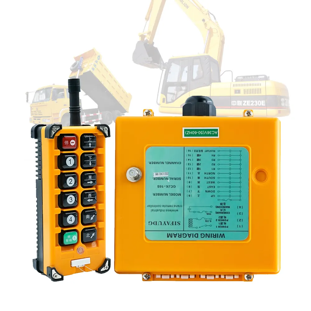 Grue intelligente et étanche multicanaux Télécommande radio universelle Télécommande industrielle sans fil pour palan