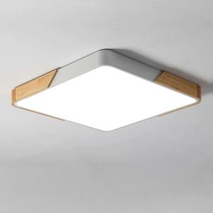 木製フレームシャンデリアLAMP LED天井ライト40*40cm 50*50cm 60*60cm 36w 48w 60w