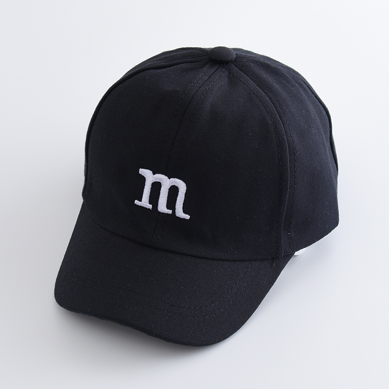 Casquette de baseball pour enfants M smiley-noir