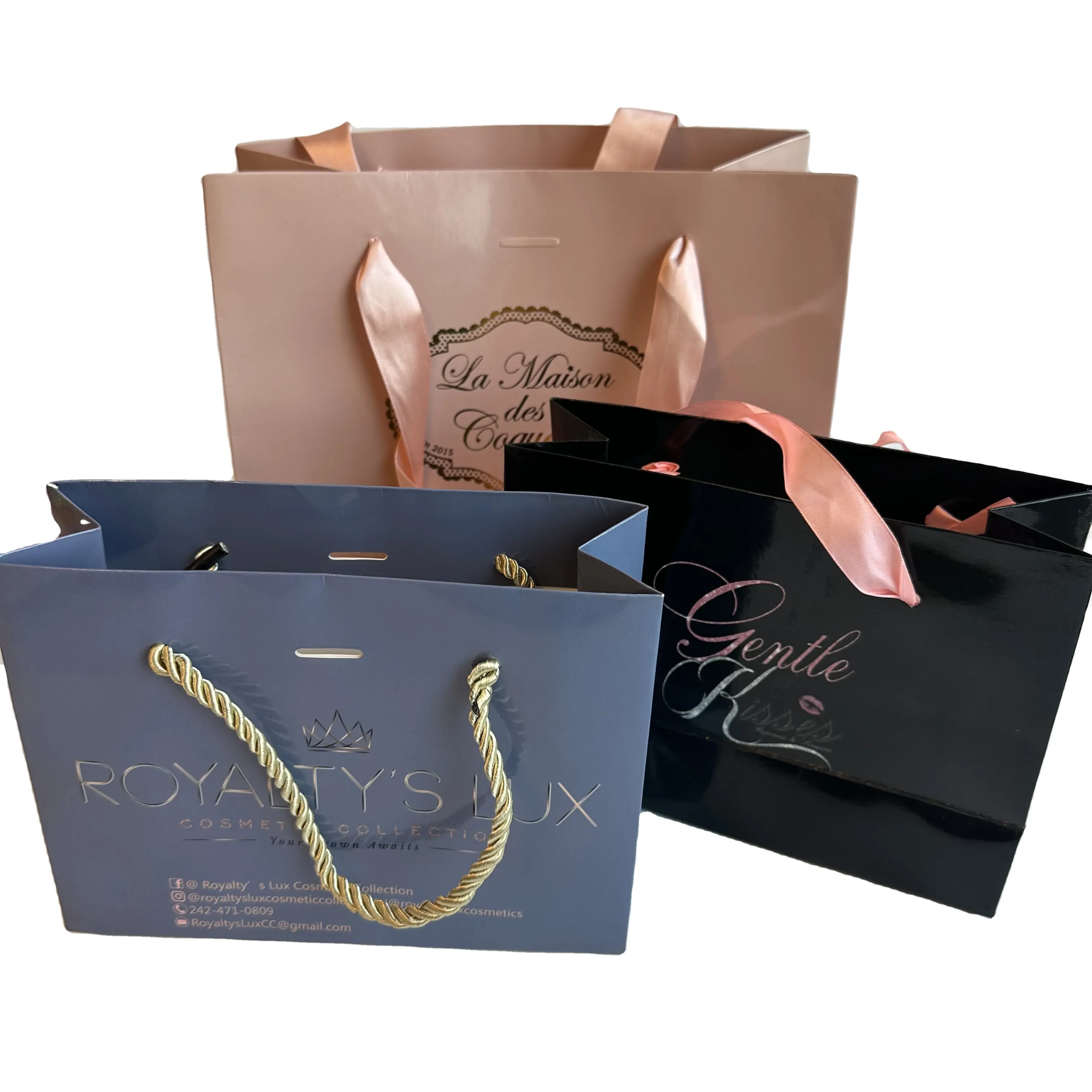 Sacchetto di imballaggio personalizzato a basso costo al dettaglio a buon mercato OEM stampa personalizzata di lusso regalo Shopping sacchetto di carta con il proprio Logo stampato