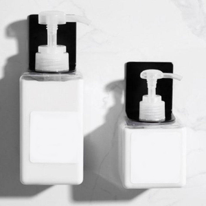 Kết Thúc Màu Đen Chai Dispenser Chủ Treo Tường Bơm Tay Đứng Treo Jar Móc Áo Giá Dầu Gội Đứng Kệ Lưu Trữ Chủ - Product Image 3
