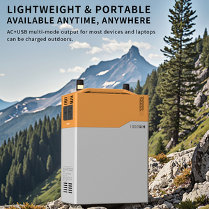 最强大的300W 1000wh高容量备用电池组价格合理的便携式家用太阳能发电站，带双交流输出 - Product Image 3