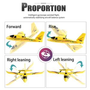 DIY Assembly Glider Airplane Children Remote Control Aviation Model Remote Control Airplane <strong>Toy</strong> - Product Image 3
