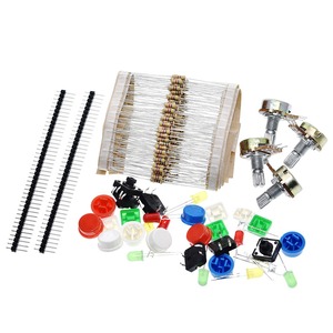 TZT 1 set pratico Kit resistore portatile per Arduino Starter Kit UNO R3 LED potenziometro tact switch pin header - Product Image 5