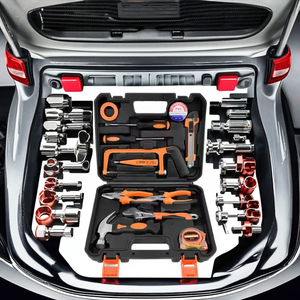 GW13件多用途重型机械储存钢工具箱，带工具包括扳手工具组 - Product Image 3