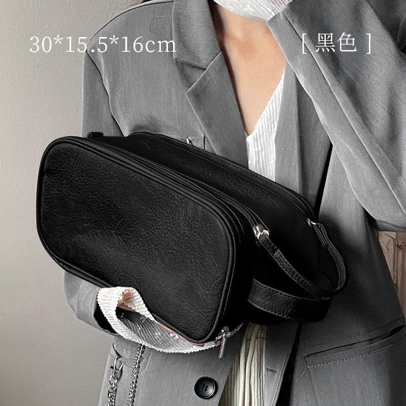 Double zip jumbo black