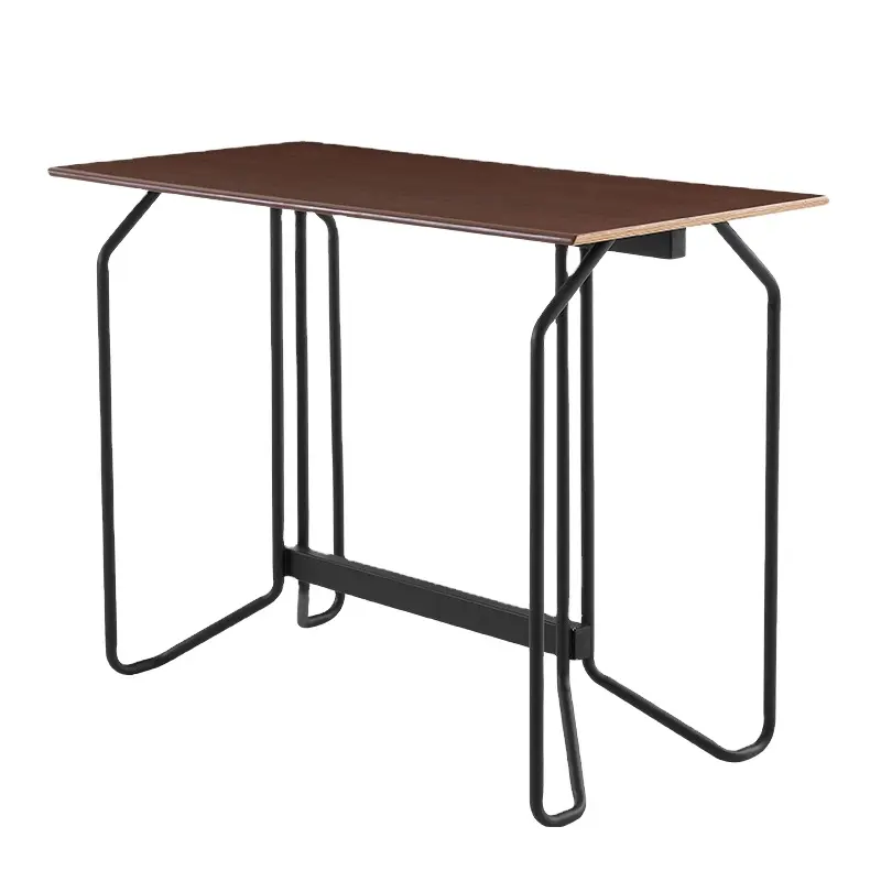 Mesa de bar para el hogar para sala de estar, mesa de bar de agua de arte del hierro minimalista moderna, mesa de Bar de pie alto en el mostrador del restaurante