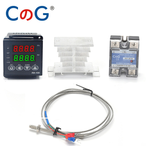 CG R8-100 Digitaler Temperatur regler Thermostat K Typ SSR Ausgang 40DA SSR Relais K/J Schraube M6 1m Thermo element Sonde RKC - Product Image 2