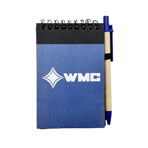 Promotional Mini Kraft <strong>Notebook</strong> <strong>With</strong> Pen and Note Pad <strong>Notebook</strong> Spiral <strong>With</strong> Pen Spiral <strong>Notebook</strong> for Student - Product Image 1