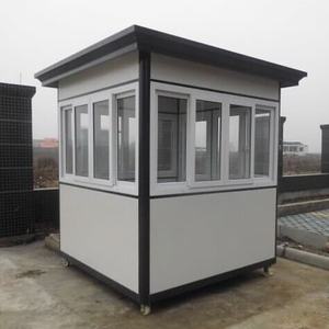 Beveiligingspost Sentry Box, EPS sandwichpaneel, eenvoudige installatie en demontage, tijdelijk controlepunt voor bouwplaatsen. - Product Image 1