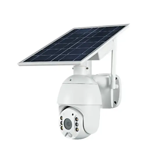 Telecamera di sorveglianza Ip esterna intelligente impermeabile per visione notturna Wifi Cctv pannello solare telecamera di sorveglianza solare