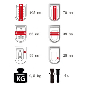 Kombination schloss mit großer Kapazität Code-Schloss Sicherer Kasten halter Schlüssel Tragbarer Safe für Familien makler Außenwand-Schlüssel box - Product Image 2