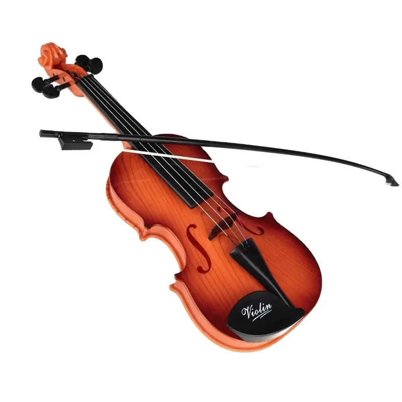 2019 moda de alta qualidade brinquedo infantil mini violino musical instrumento musical para bebê violino presente (café)