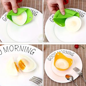 BPA ücretsiz silikon yumurta kaynatıcı kaçak avcılık Pod, yumurta avlanmak bardak Stander yumurta pişiricisi