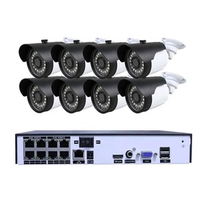 Smart Home <strong>Security</strong> <strong>System</strong> 5.0Megapixels PoE Ip Cameras with NVR Recorder Remote View by App Motion Alarm Full Cctv Package - Product Image 1