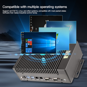Pantalla de temperatura digital personalizada, caja de aleación de aluminio, Mini ordenador PC resistente sin ventilador integrado - Product Image 4