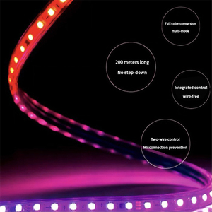 IP67 Outdoor <strong>LED</strong> Strip Light 220V RGB 60LEDs 5050 High Voltage PVC Cover USB Connectivity Cuttable Flexible <strong>LED</strong> Rope - Product Image 4