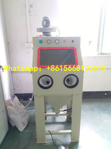 Manual Sand <strong>Blast</strong> Deruster Equipment <strong>Small</strong> Sandblasting Machine Dry Blasting Cabinet With Filter Recovery System