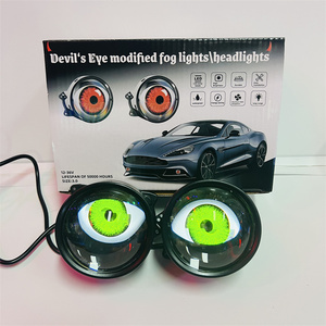 ไฟหน้ารถ3นิ้ว6โหมด LED ปีศาจตาชั่วร้ายโมดูล LED หลากสีสำหรับไฟหน้าโปรเจคเตอร์เลนส์ไฟหน้า LED ไฟหน้า - Product Image 2