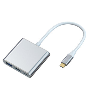 3 en 1 USB 3,1 tipo C a USB 3,0 4K HDMI USB-C tipo C hembra cargador Hub Adaptador convertidor Cable 3 en 1 Hub con PD - Product Image 2