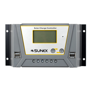 SUNEX Regulateur 12 В 24 В 48 В USB LCD Интеллектуальный 10A 20A 30A 40A 60A панель питания батареи PWM контроллер солнечного заряда - Product Image 1