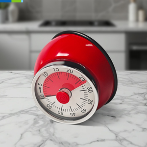 Retro 60 Minuten Countdown Timer rund Küche Kochen Metallring mechanischer Zähler Wecker Uhr - Product Image 5