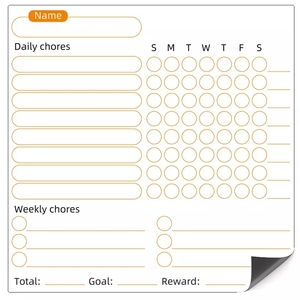 Factory Magnetic Magnet Fridge Planner, <strong>Custom</strong> Printing Chore Chart, Magnetic Calendar Board <strong>Notepad</strong> Whiteboard for Fridge - Product Image 4