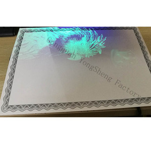 Stampa di certificati di carta opaca UV stampata con crittografia anti-copia di sicurezza - Product Image 1