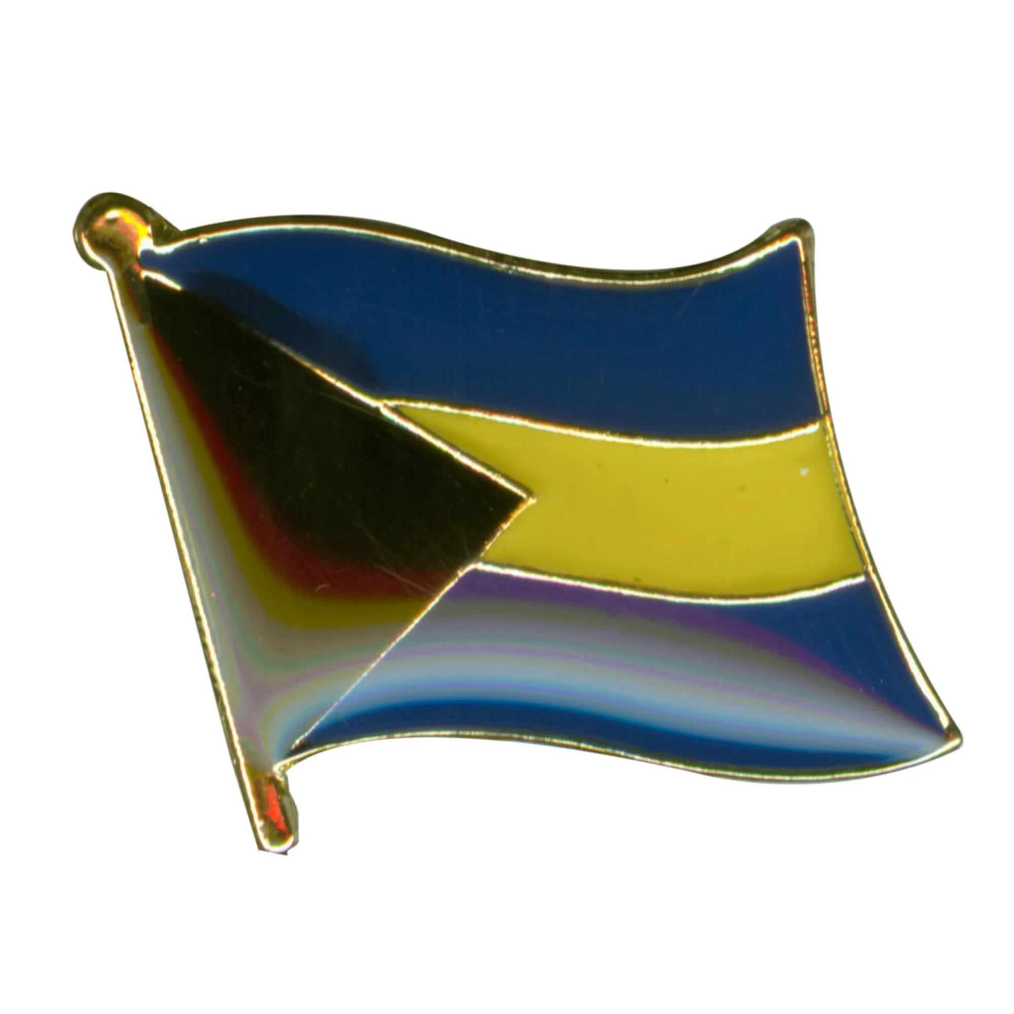 Custom Metal Enamel Pin Custom Epoxy National Flag Lapel Pin Badges Enamel Country Flag Pin Bahamas Souvenirs